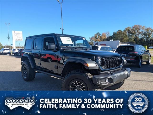 2026 Jeep Wrangler 4-Door Willys 4x4 for sale in Henderson, NC