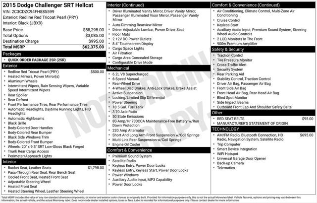 2015 Dodge Challenger SRT Hellcat