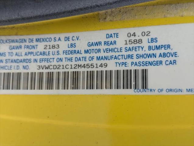 2002 Volkswagen New Beetle GLS