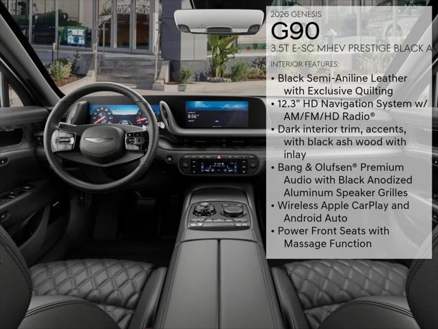 2026 Genesis G90 3.5T E-SC Prestige Black AWD