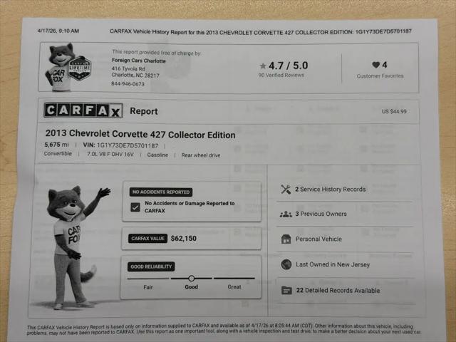 2013 Chevrolet Corvette 427
