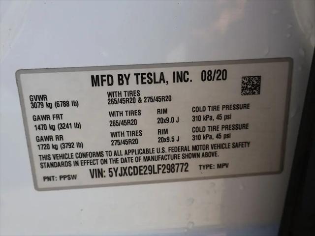 2020 Tesla Model X Long Range Plus Dual Motor All-Wheel Drive