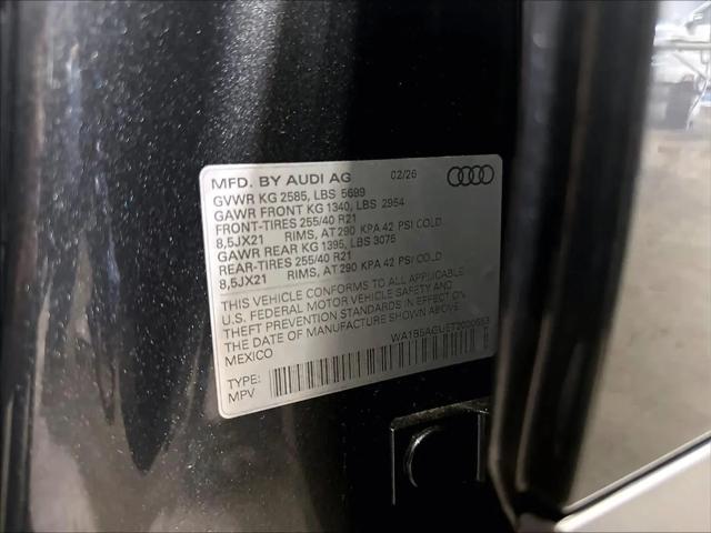 2026 Audi SQ5 Sportback Premium Plus TFSI quattro S tronic