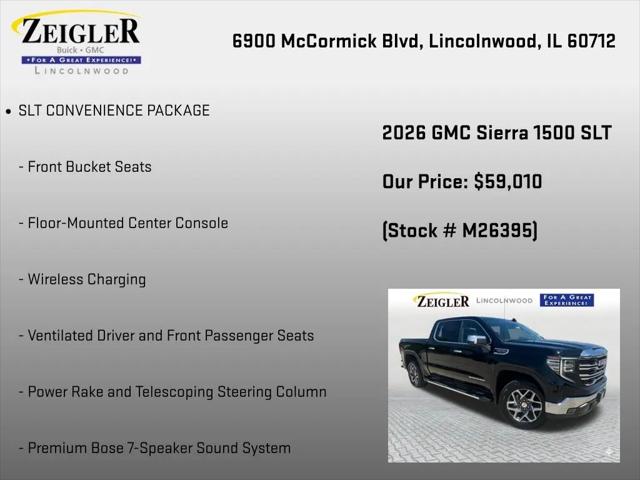 2026 GMC Sierra 1500 Crew Cab, Short Bed, SLT, 4WD