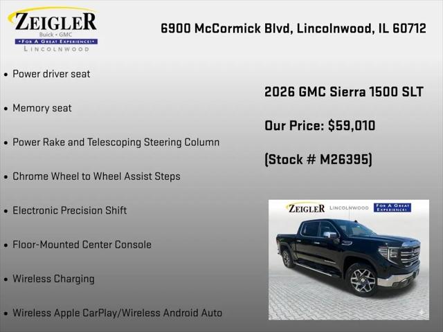2026 GMC Sierra 1500 Crew Cab, Short Bed, SLT, 4WD