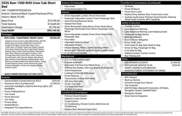 2026 Ram 1500 RHO Crew Cab 4x4 57 Box