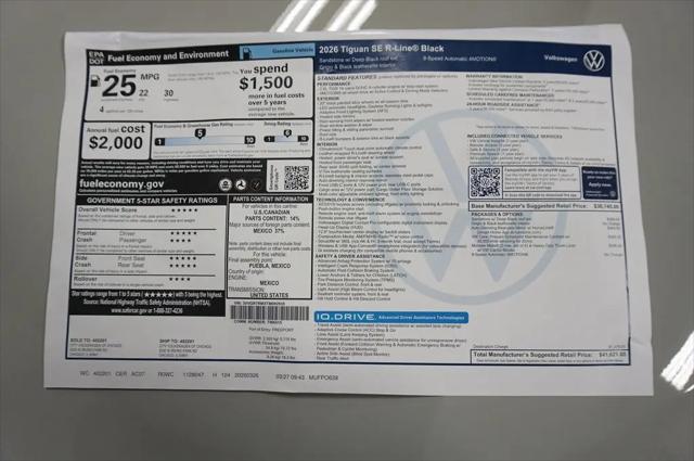 2026 Volkswagen Tiguan SE R-Line Black