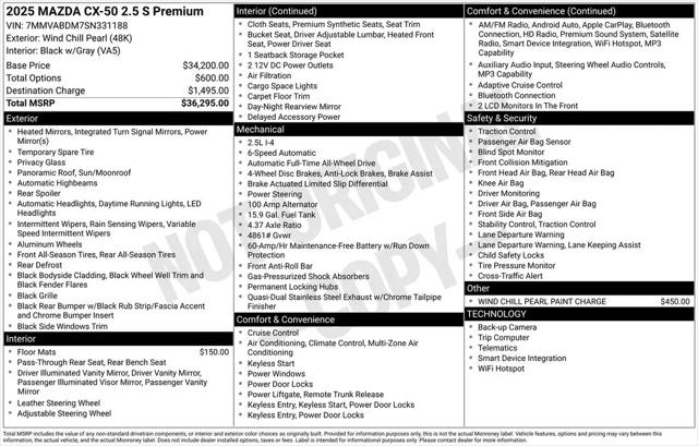 2025 Mazda CX-50 2.5 S Premium Package
