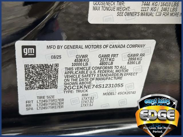 2025 Chevrolet Silverado 2500HD 4WD Crew Cab Standard Bed LT