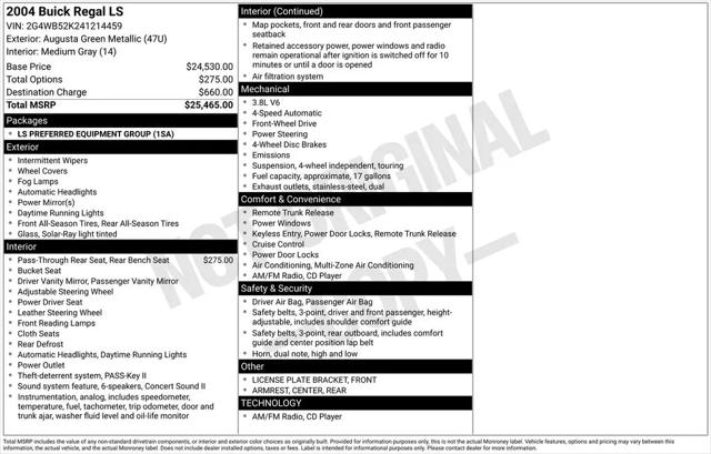 2004 Buick Regal LS