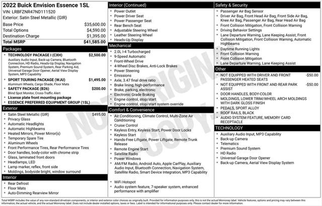 2022 Buick Envision FWD Essence