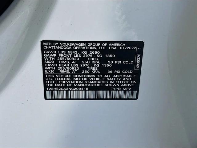 2022 Volkswagen Atlas Cross Sport 3.6L V6 SE w/Technology