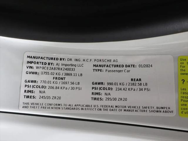 2024 Porsche 718 Spyder RS