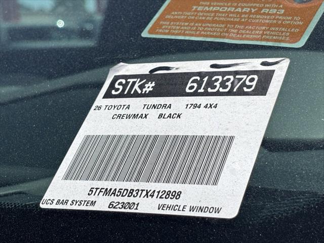 2026 Toyota Tundra 1794 Edition CrewMax 5.5' Bed