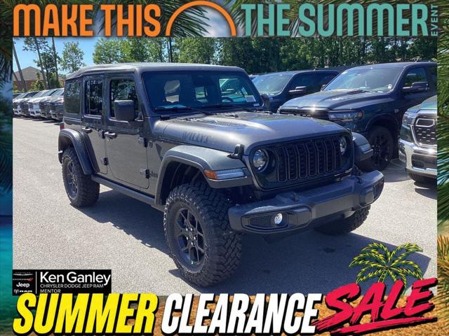 2026 Jeep Wrangler 4-Door Willys 4x4 for sale in Mentor, OH