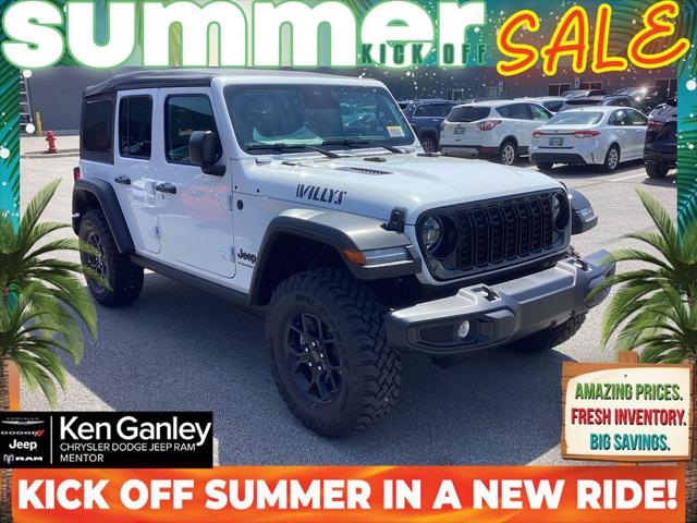 2026 Jeep Wrangler 4-Door Willys 4x4 for sale in Mentor, OH