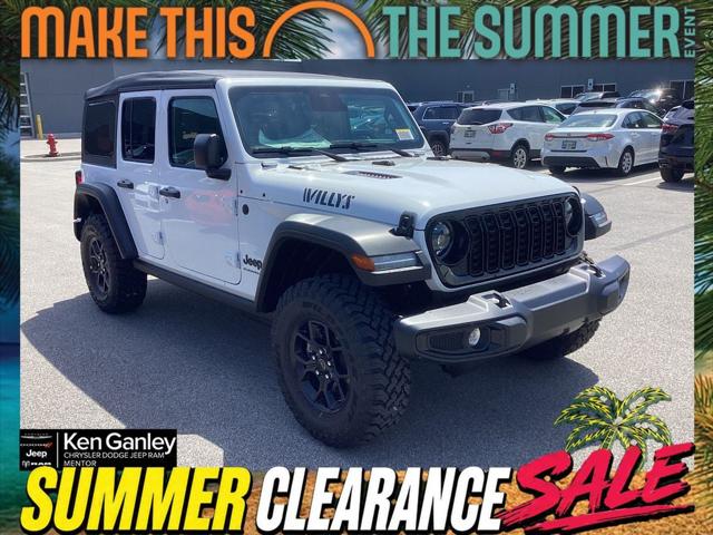 2026 Jeep Wrangler 4-Door Willys 4x4 for sale in Mentor, OH