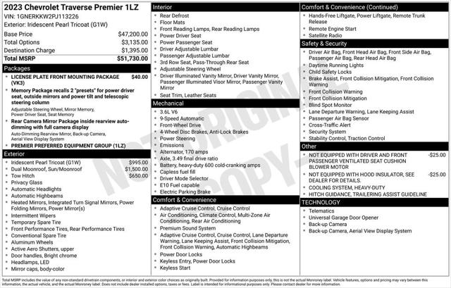 2023 Chevrolet Traverse FWD Premier