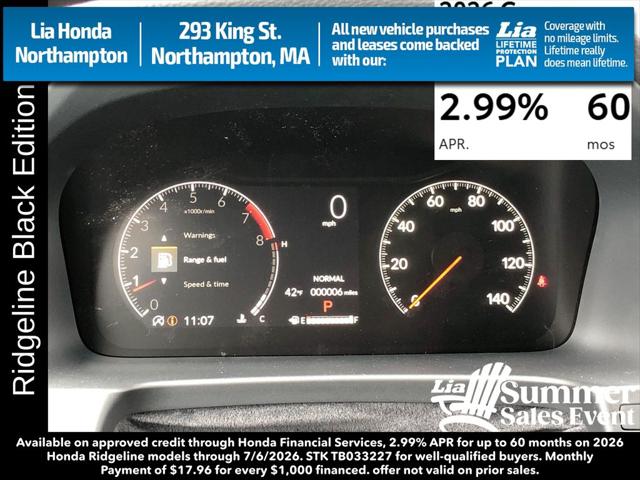 2026 Honda Ridgeline Black Edition