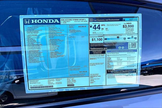2026 Honda Accord Sedan Sport-L