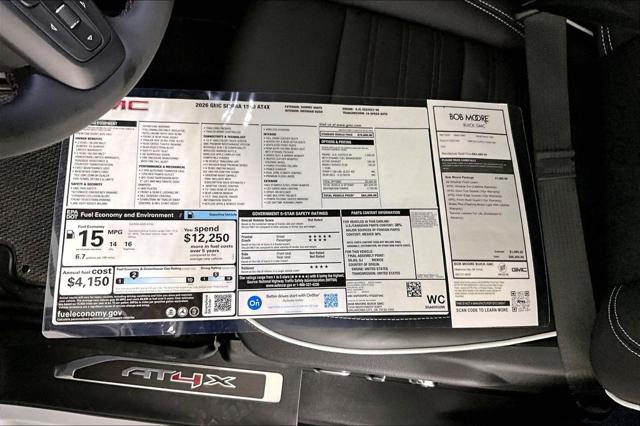 2026 GMC Sierra 1500 Crew Cab, Short Bed, AT4X, 4WD
