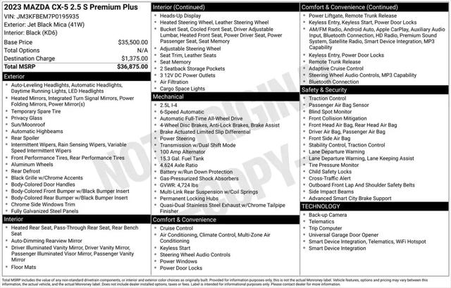 2023 Mazda CX-5 2.5 S Premium Plus