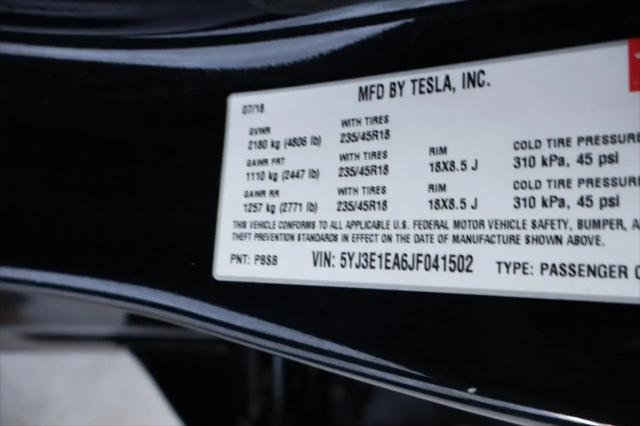 2018 Tesla Model 3 Long Range