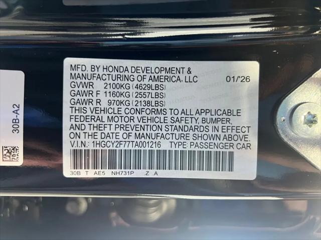 2026 Honda Accord Sedan Sport-L