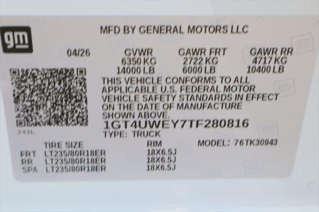 2026 GMC Sierra 3500HD Crew Cab, Long Bed, Denali Dual Rear Wheel, 4WD
