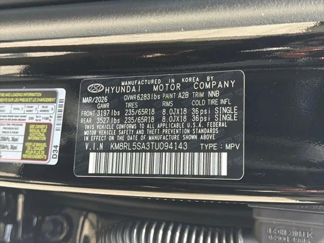 2026 Hyundai Palisade Hybrid Blue SEL 7P