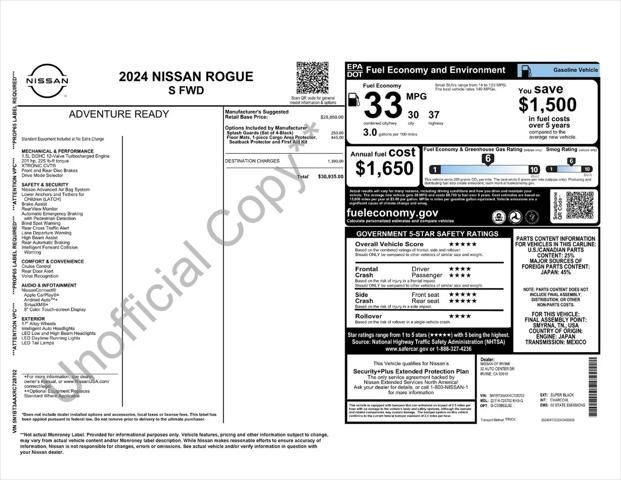 2024 Nissan Rogue S FWD