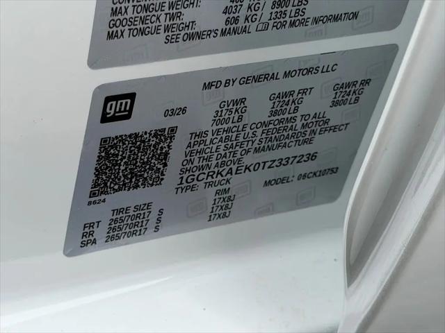 2026 Chevrolet Silverado 1500 4WD Double Cab Standard Bed WT