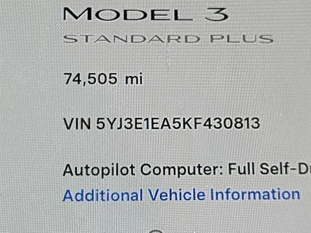 2019 Tesla Model 3 Standard Range Plus