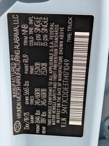 2026 Hyundai Santa Cruz SEL Activity
