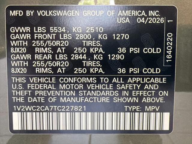 2026 Volkswagen Atlas Cross Sport SE with Technology