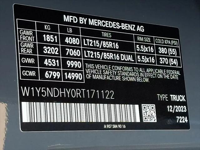 2024 Mercedes-Benz Sprinter 3500 High Roof 4-Cyl Diesel HO