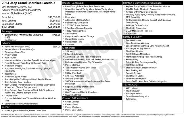 2024 Jeep Grand Cherokee Laredo X 4x4