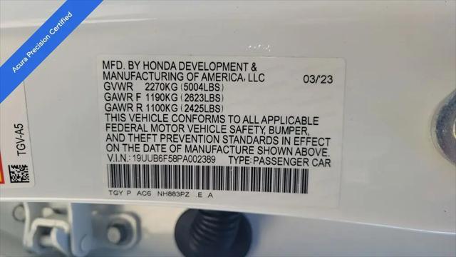 2023 Acura TLX A-SPEC Package