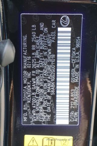 2016 Lexus ES 350 ES 350