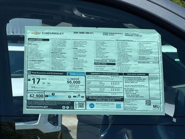 2026 Chevrolet Tahoe 4WD Z71