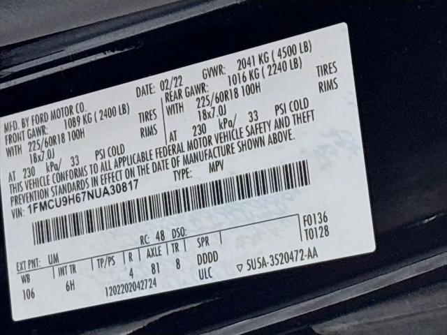 2022 Ford Escape SEL
