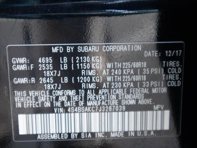 2018 Subaru Outback 2.5i Limited