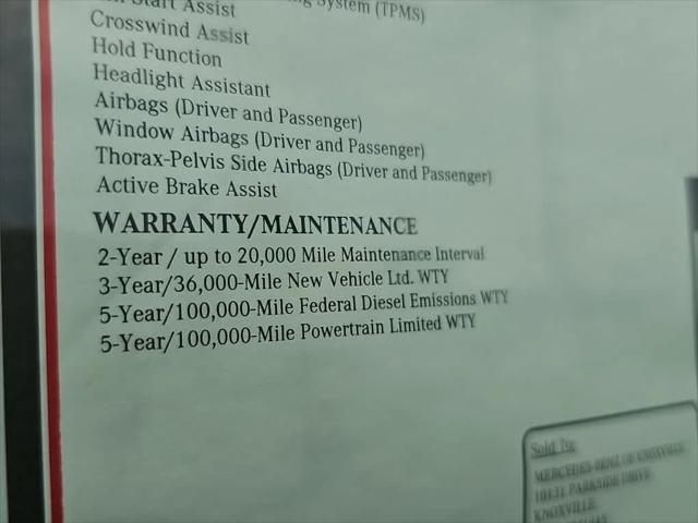 2026 Mercedes-Benz Sprinter 2500 Unknown