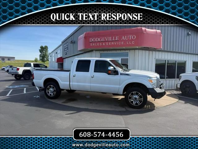 2014 Ford F-250 4WD Crew Cab 156"" Platinum for sale in Dodgeville, WI