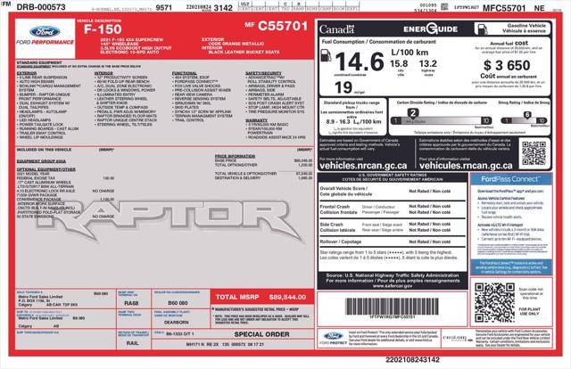 2021 Ford F-150 Raptor