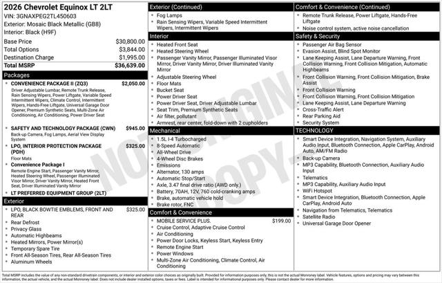 2026 Chevrolet Equinox AWD LT