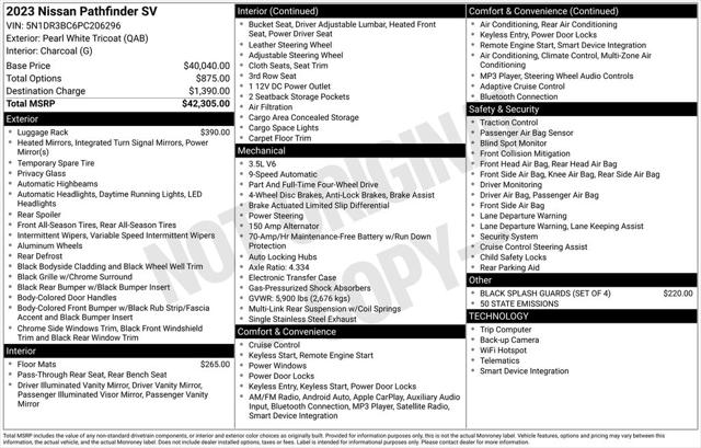 2023 Nissan Pathfinder SV 4WD