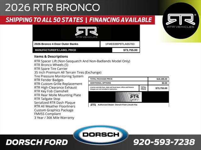 2026 Ford Bronco Outer Banks