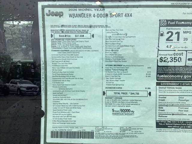 2026 Jeep Wrangler Sport