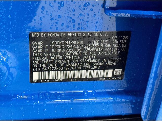 2026 Honda HR-V AWD Sport
